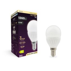 LED PROFI G45 E14 8,5W kulka 1360lm 3000K ceramika