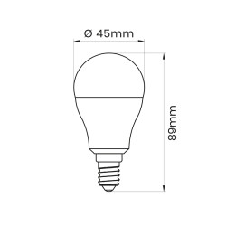 LED PROFI G45 E14 8,5W kulka 1360lm 3000K ceramika