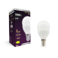 LED PROFI G45 E14 8,5W kulka 1360lm 4000K ceramika