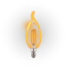 Filament led C37 płomyk BXS E14 4W 400lm 2700K GOLD INQ