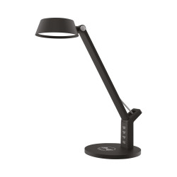 Lampka biurkowa LED LEO z ładowarką indukcyjną wireless czarna BL024