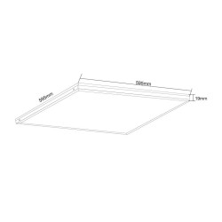 Panel led Hebe 36W 4000K 3200lm 595x595x19 PNL001NW