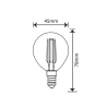 Filament led G45 kulka E14 6W 540lm 2700K GOLD INQ