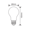 Filament led milky A60 bulb E27 8W 880lm 3000K INQ