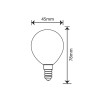 Filament led milky G45 kulka E14 6W 550lm 4000K INQ