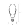 Lampa led E27 bulb PROFI 40W T90 5200lm 6500K INQ