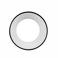 Ozzo oczko sufitowe BIRK-111-WH/BL okrągłe biało/czarne