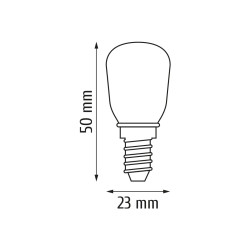 Lampa led E14 1,7W T22 140lm 3000K lodówka INQ