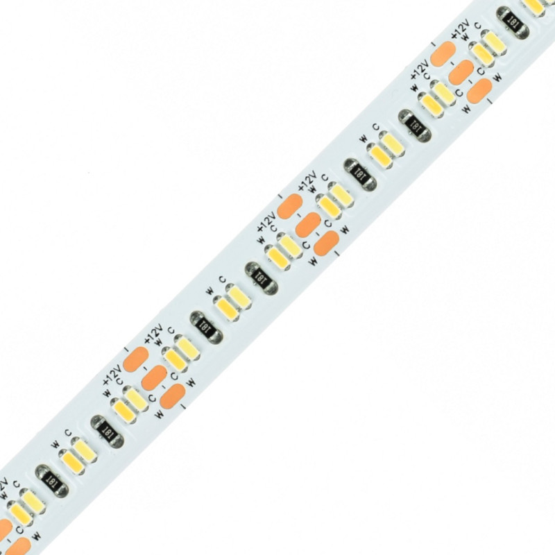 Taśma LED CCT 240 3014 CRI90 IP20 8mm 12V DC 3pin odcinek 2,5cm