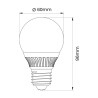 Lampa led deco E27 glob G60 12W 1200lm 3000K ceramika INQ