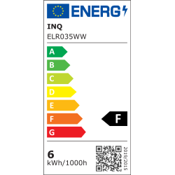 Lampa led GU10 led 6W 3000K 480lm black body INQ