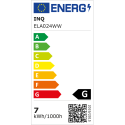 Led A60 E27  7W bulb  600lm 3000K INQ