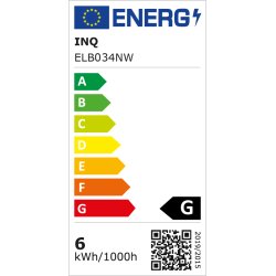 Led C37 E14  6W świeczka 490lm 4000K INQ