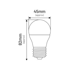 Led G45 E27  7W kulka 600lm 3000K INQ