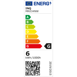 Led MR16 GU10  6W 490lm 4000K INQ