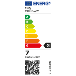 Led MR16 GU10  7W 600lm 3000K INQ