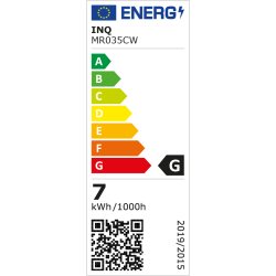 Led MR16 GU10  7W 600lm 6500K INQ