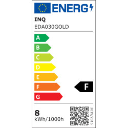 Filament  Led  gold A60 bulb E27  8W 800lm 2700K INQ