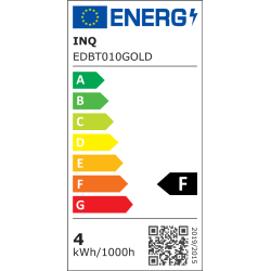 Filament  Led  gold C37 płomyk BXS E14  4W 400lm 2700K INQ