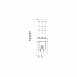 LED G9 3,4W 400lm 4000K owal INQ