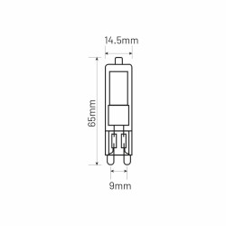 LED G9 2,2W 250lm 4000K szkło INQ