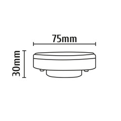 LED GX53 12W 1160lm 3000K