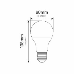 Led A60 E27  6W bulb  510lm 3000K INQ