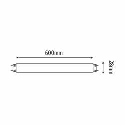 Świetlówka LED TUBA 60cm zas.jednostronnie 4000K 9W  1260lm T8  szkło  INQ