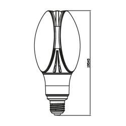  LED E27 PROFI 24W T85 4000lm 4000K INQ