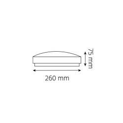 Plafoniera LED SKADI 12W 840