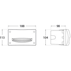 Oprawa elewacyjna LETI 200-HS szary Y LED GX53 3W 3000K