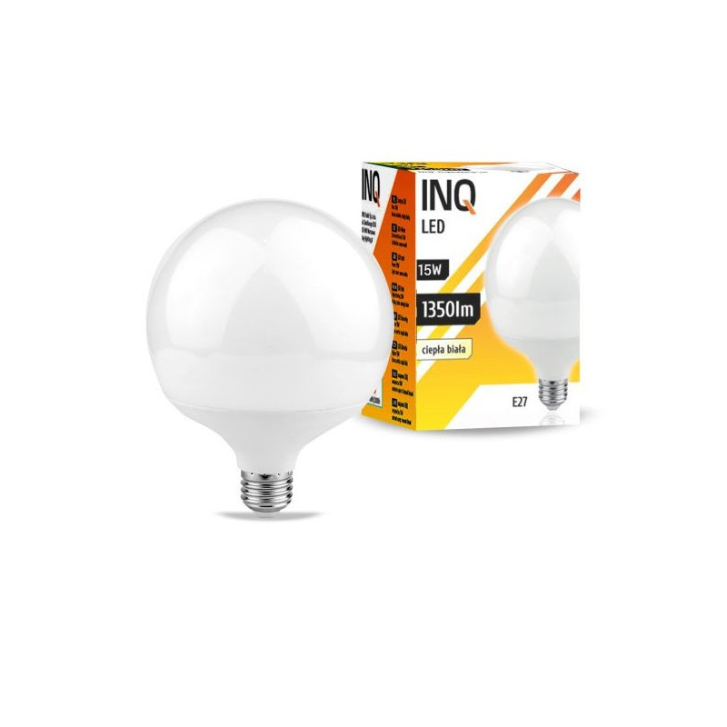 Lampa led deco E27 glob G120 15W 1350lm 3000K INQ