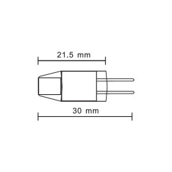 Lampa LED G4 12V 1,2W 95lm 3000K INQ LT100WW