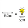 Taśma LED P3014x60 6W 730lm/m 4000K IP20 RA80 5m INQ P3014-60-20-NW-5