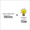 Taśma LED P3528x120 9,6W 980lm/m 4000K IP20 RA80 5m INQ P3528-120-20-NW-5