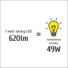 Taśma LED P2835x66 7,2W 620lm/m 4000K IP20 RA90 20m INQ P2835-66-20-NW-20